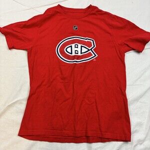 Montreal Canadiens Reebok Boys Tee T-Shirt Red Short Sleeves Youth XL Cotton